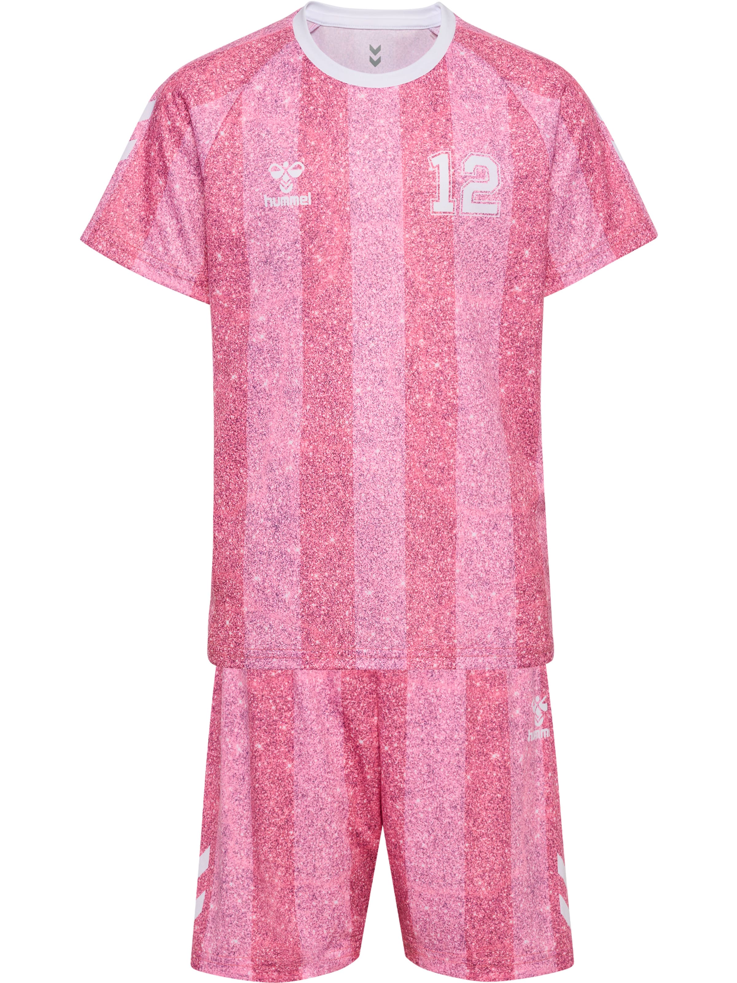 Hummel Tracksuit in Pink: front