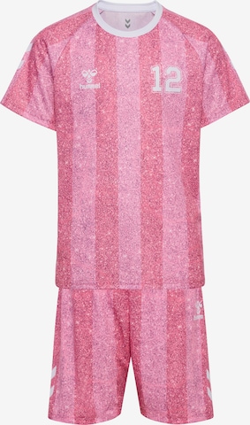 Hummel Træningsdragt i pink: forside