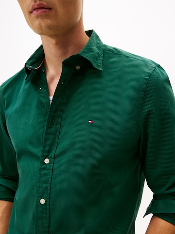 Regular fit Cămașă 'FLEX' de la TOMMY HILFIGER pe verde