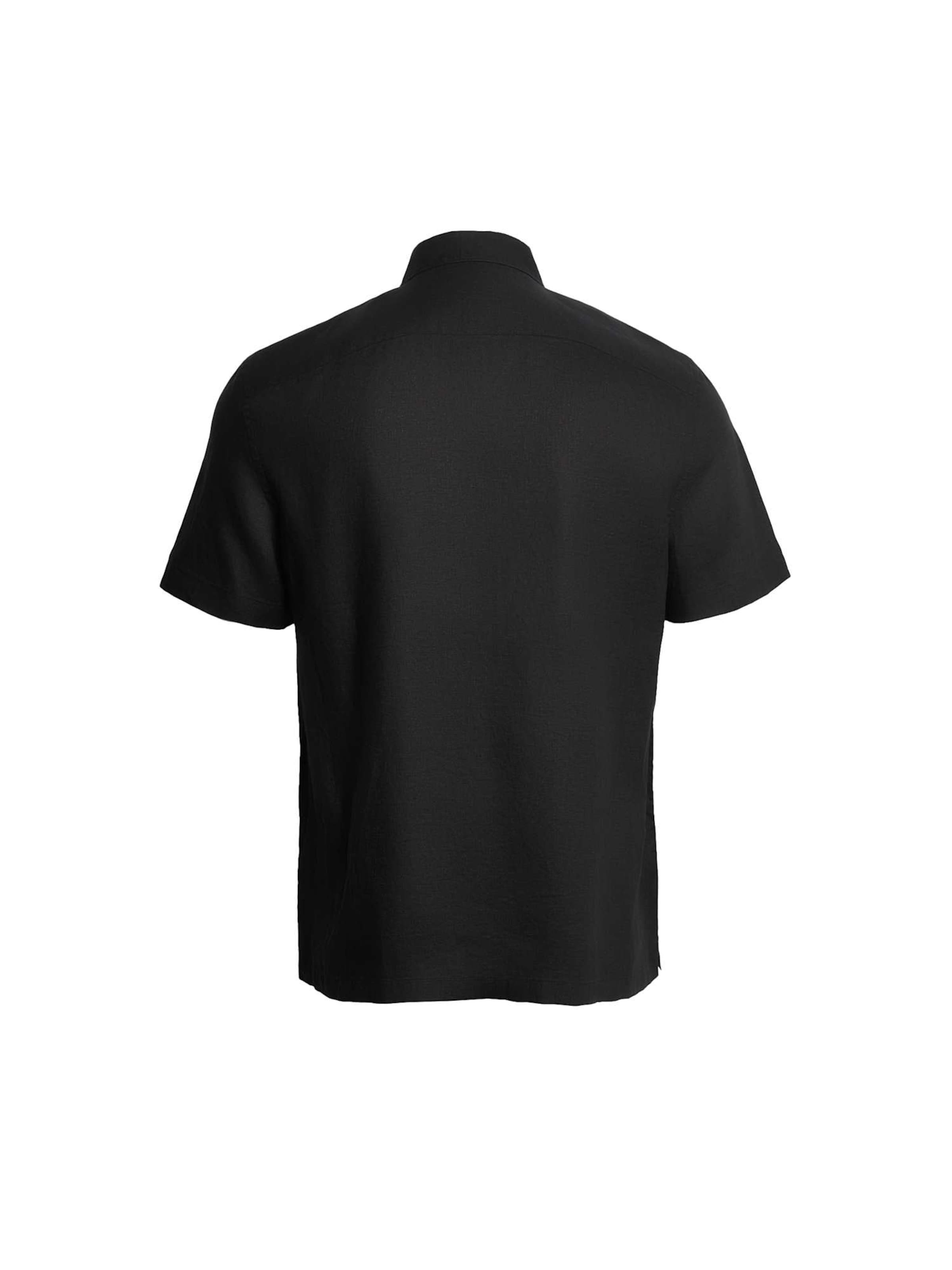 Marks & Spencer Comfort fit Button Up Shirt in Black