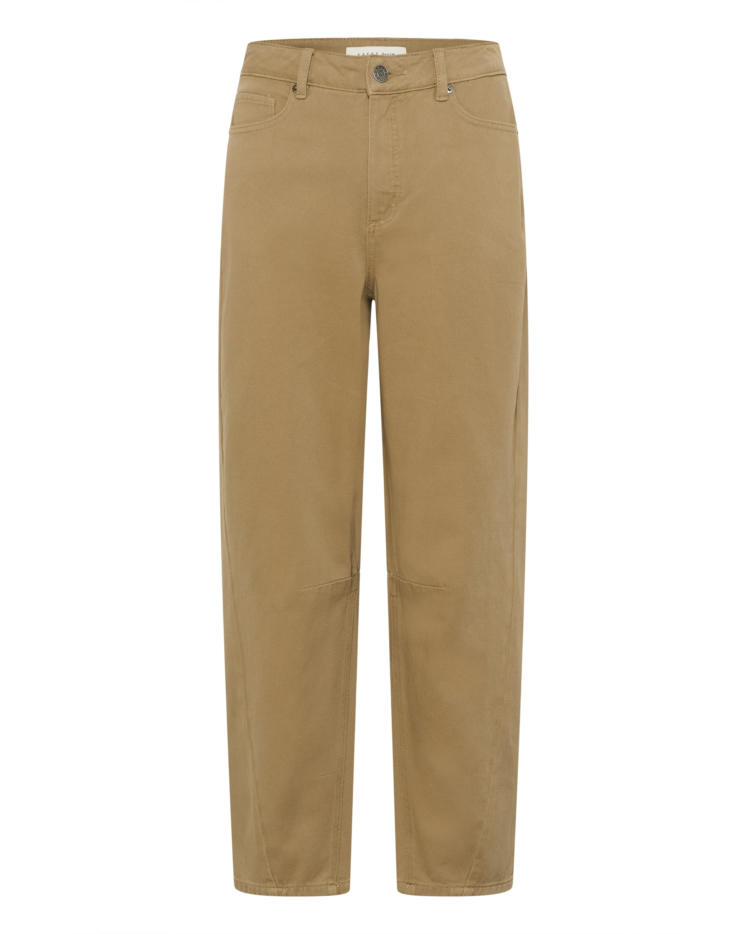 Kaffe Loosefit Broek in Beige: voorkant