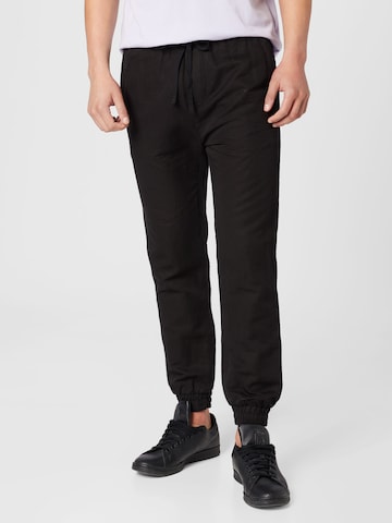 ICEBERG Tapered Pants in Black: front