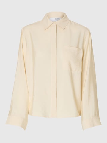 SELECTED Blouse in Yellow: front