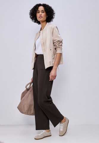 STREET ONE Loose fit Pleated Pants in Brown