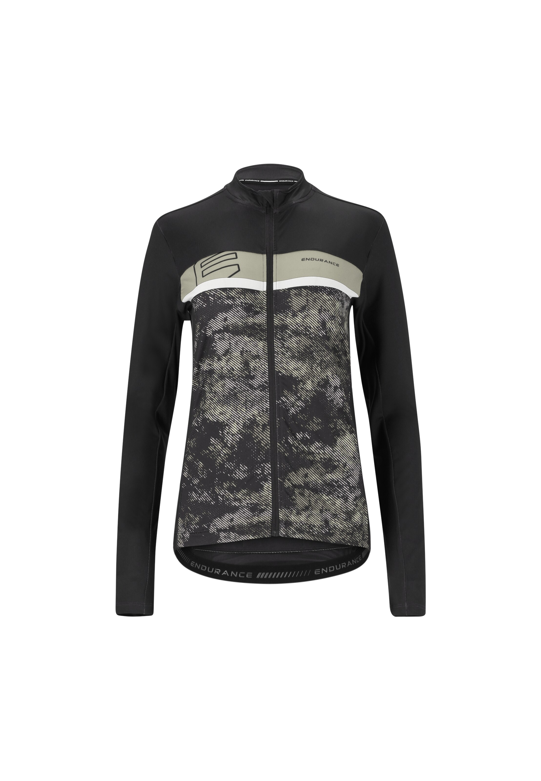 ENDURANCE Fahrradshirt 'Dharma' in Schwarz: Vorderseite