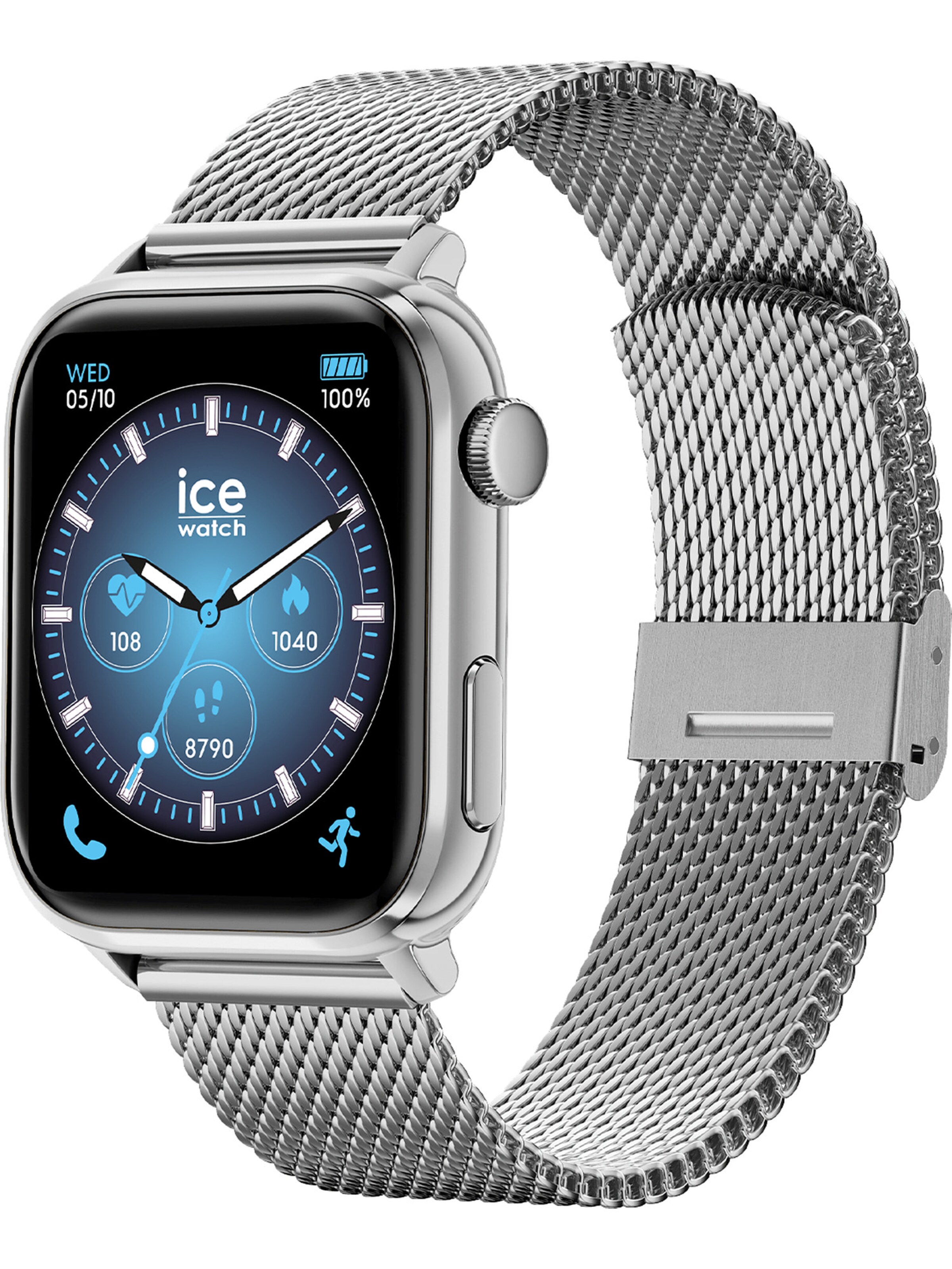 ICE WATCH Digitaluhr in Silber: Vorderseite