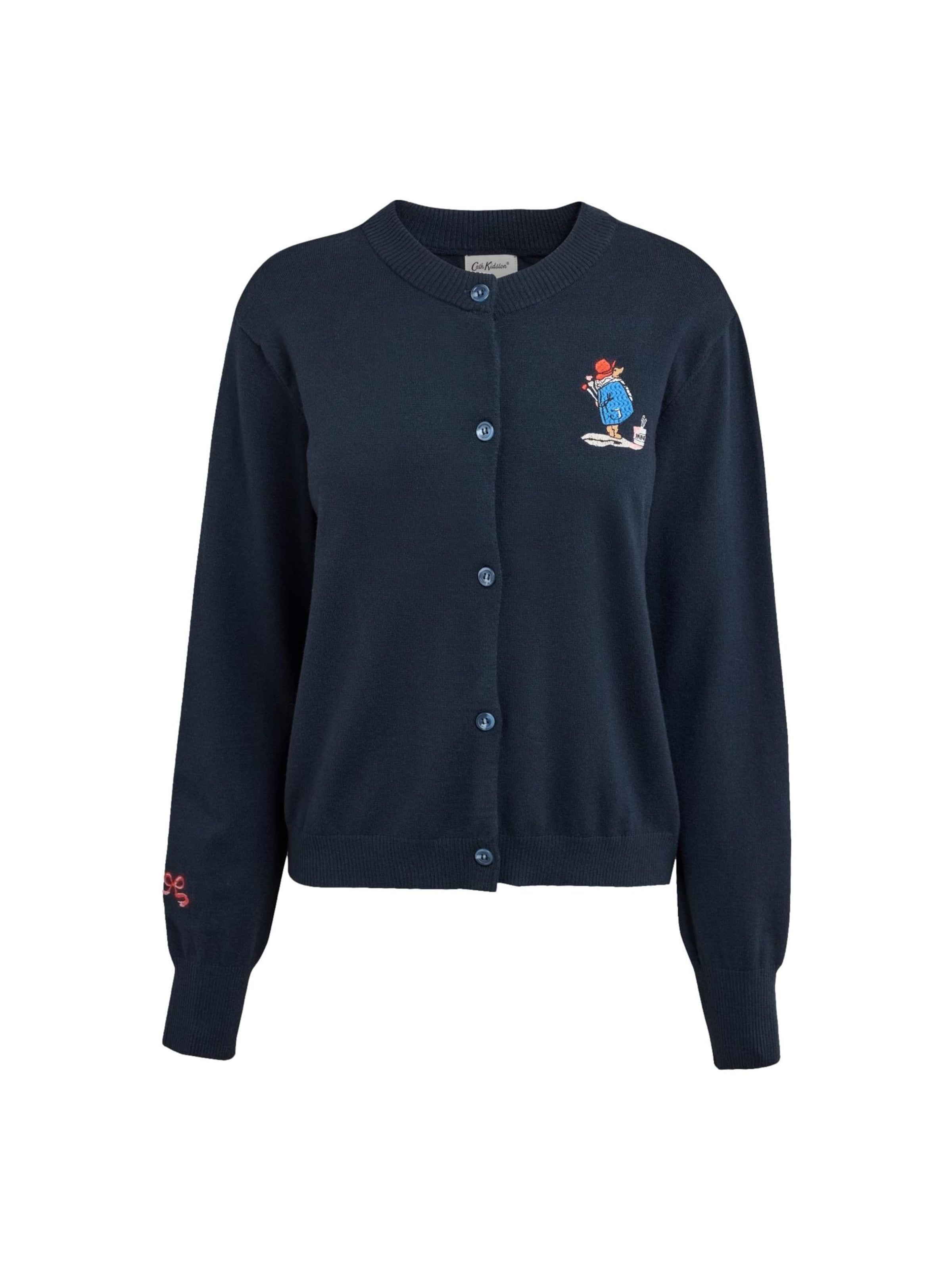 Cath Kidston - Casaco de malha 'Paddington' em azul: frente