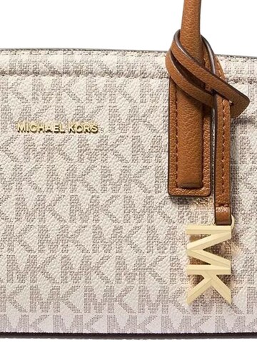 Borsa a mano 'Michael Kors Sac bandoulière Laila Signature Small East West Vanille' di MICHAEL Michael Kors in beige