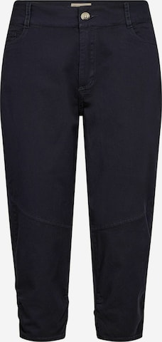 Coupe slim Pantalon 'Rovena' Soyaconcept en bleu : devant