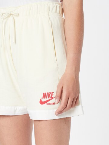 smėlio Nike Sportswear Laisvas Kelnės