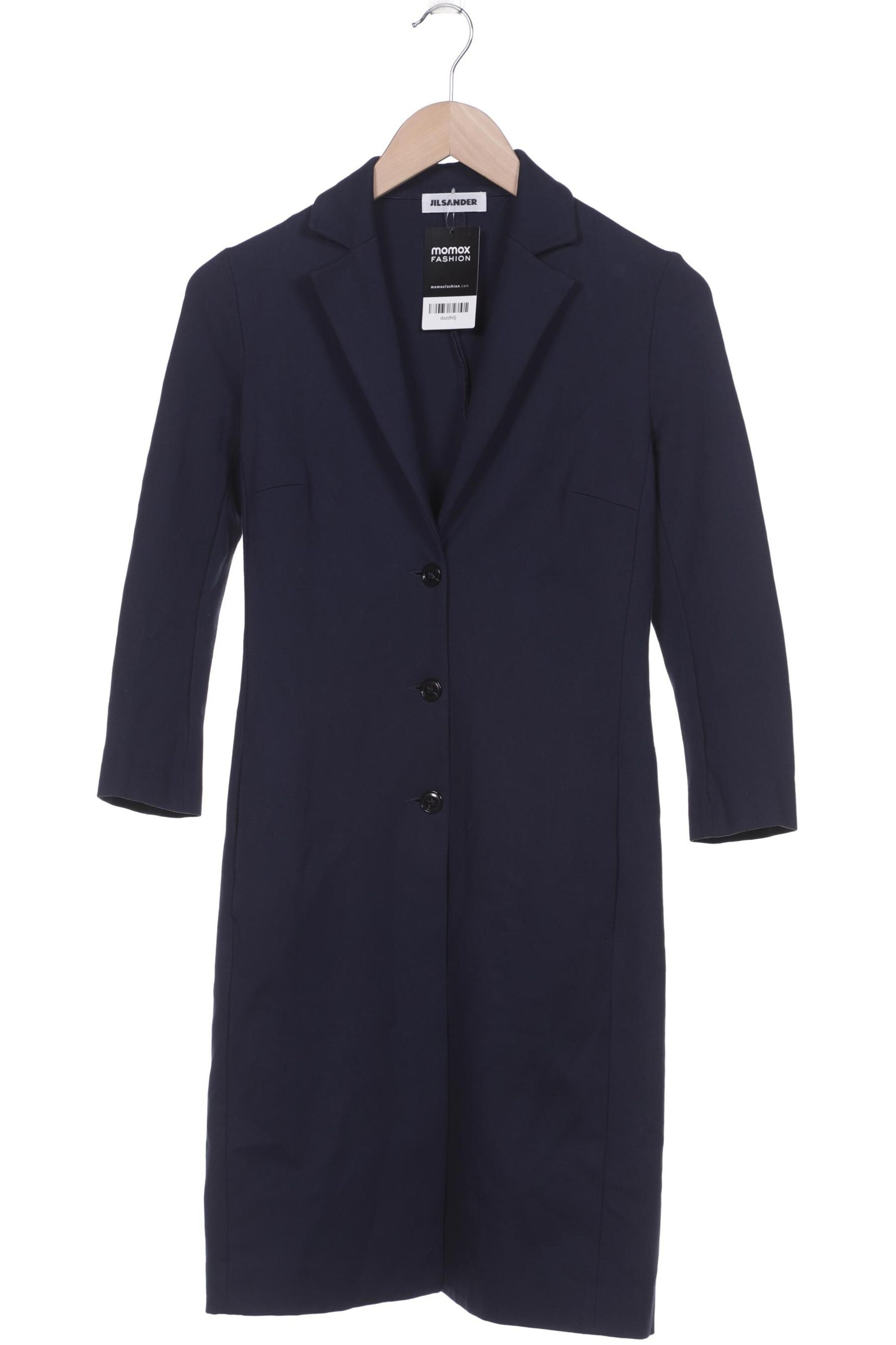 JIL SANDER Mantel XXS in Blau: Vorderseite