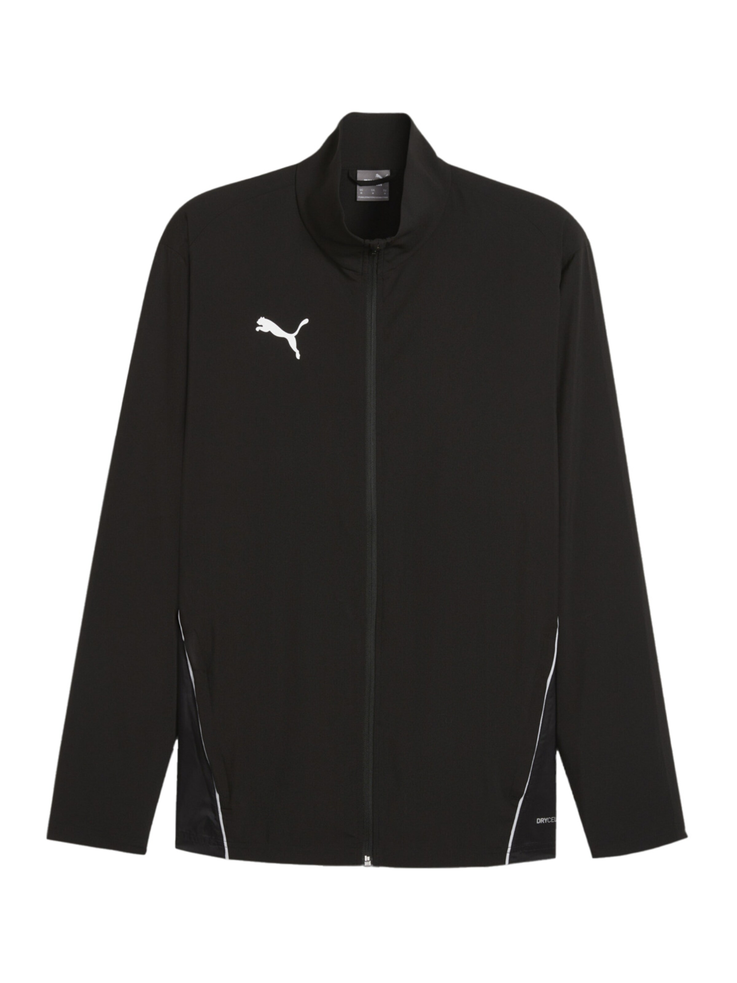 PUMA Athletic Jacket in Black: front