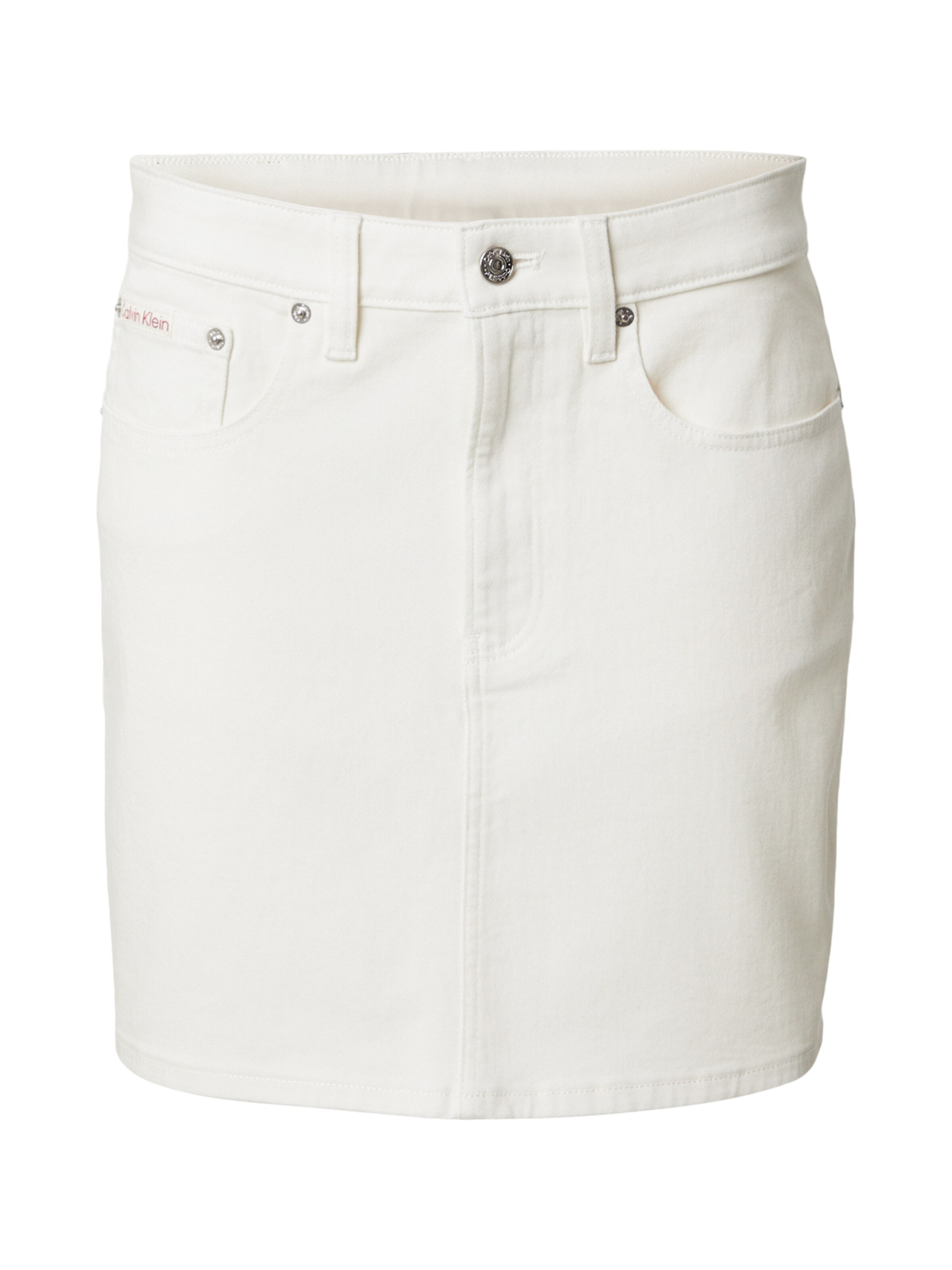 Jupe Calvin Klein Jeans en blanc : devant