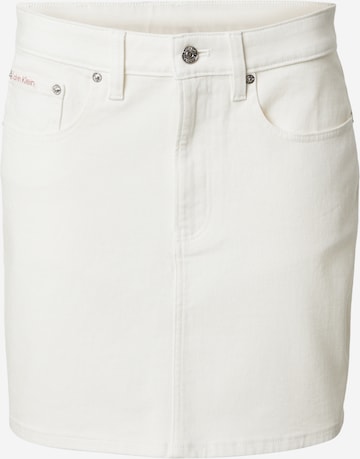Calvin Klein JeansSuknja - bijela boja: prednji dio