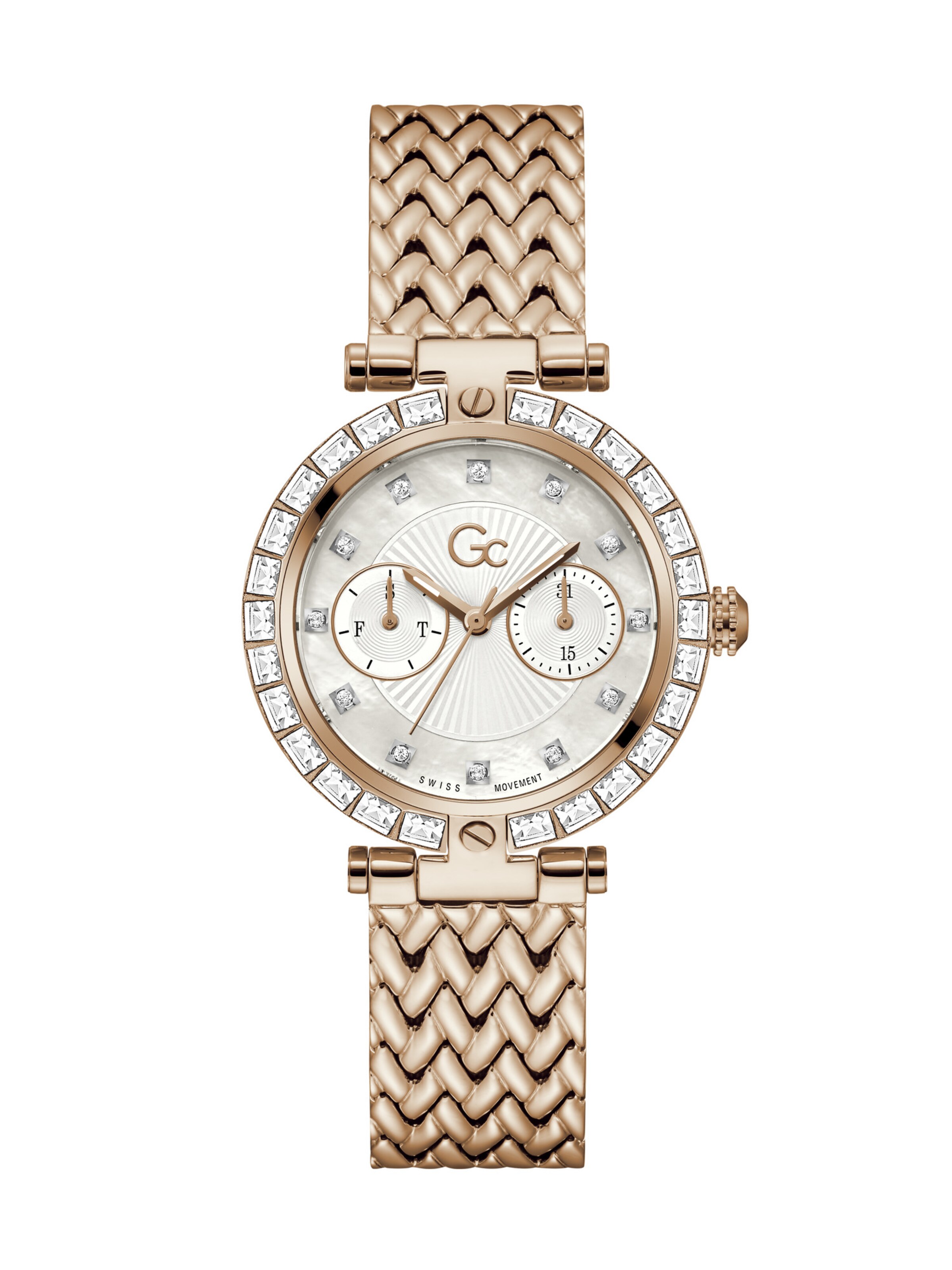 Gc Analog Watch 'Vogue' in Gold: front
