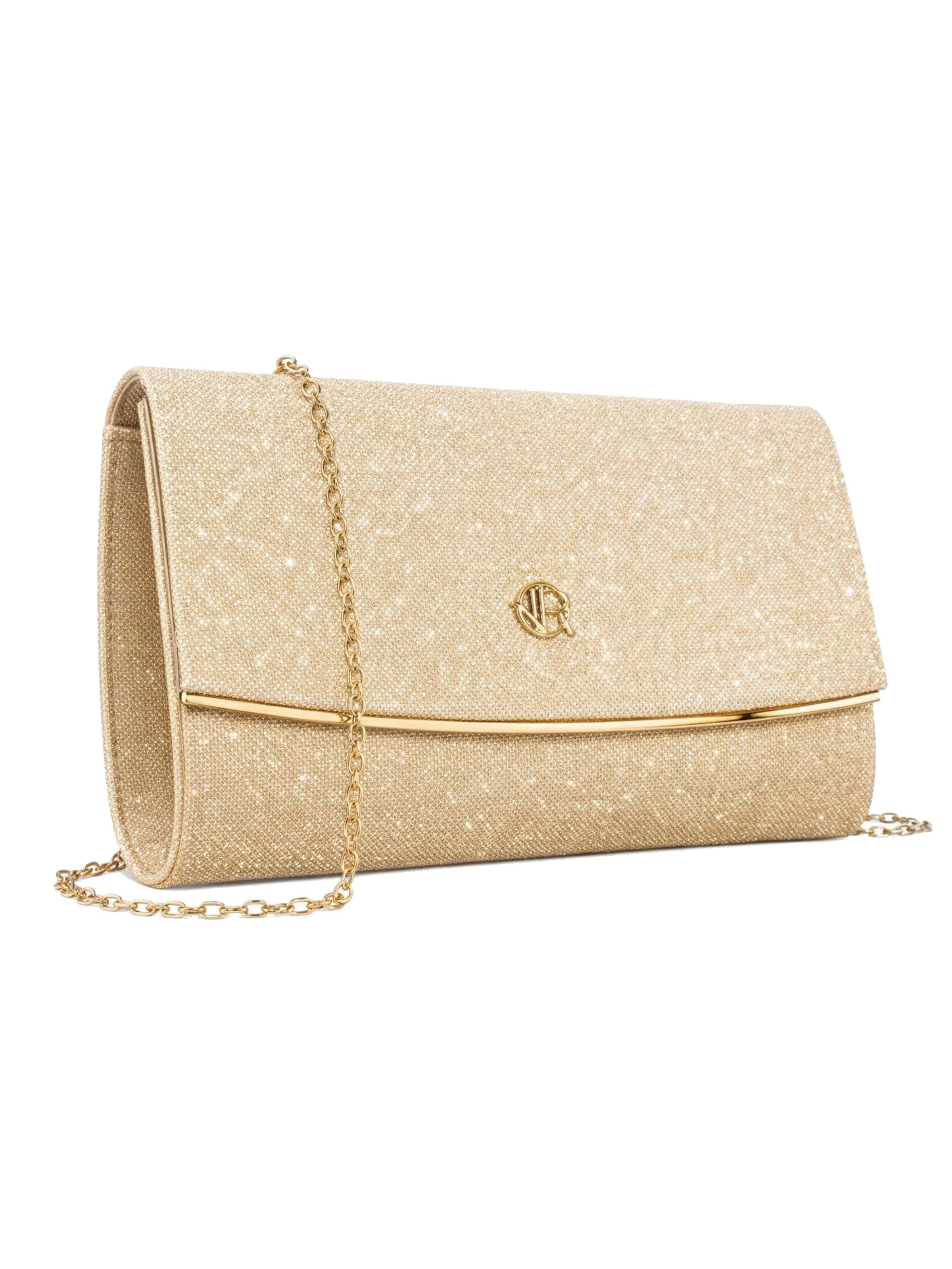 Tomshop24-7 Clutch 'Mia' in Gold: front