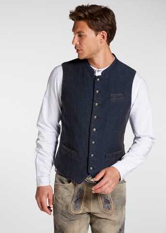 SPIETH & WENSKY Klederdracht gilet 'Pinto' in Blauw: voorkant