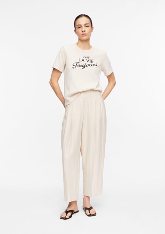 COMMA T-Shirt in Beige