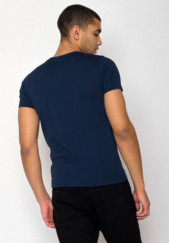 GREENBOMB Shirt 'Nature Canoe River' in Blauw