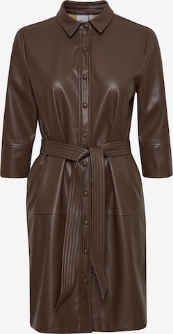 ICHI Dress 'CASILA' in Brown: front