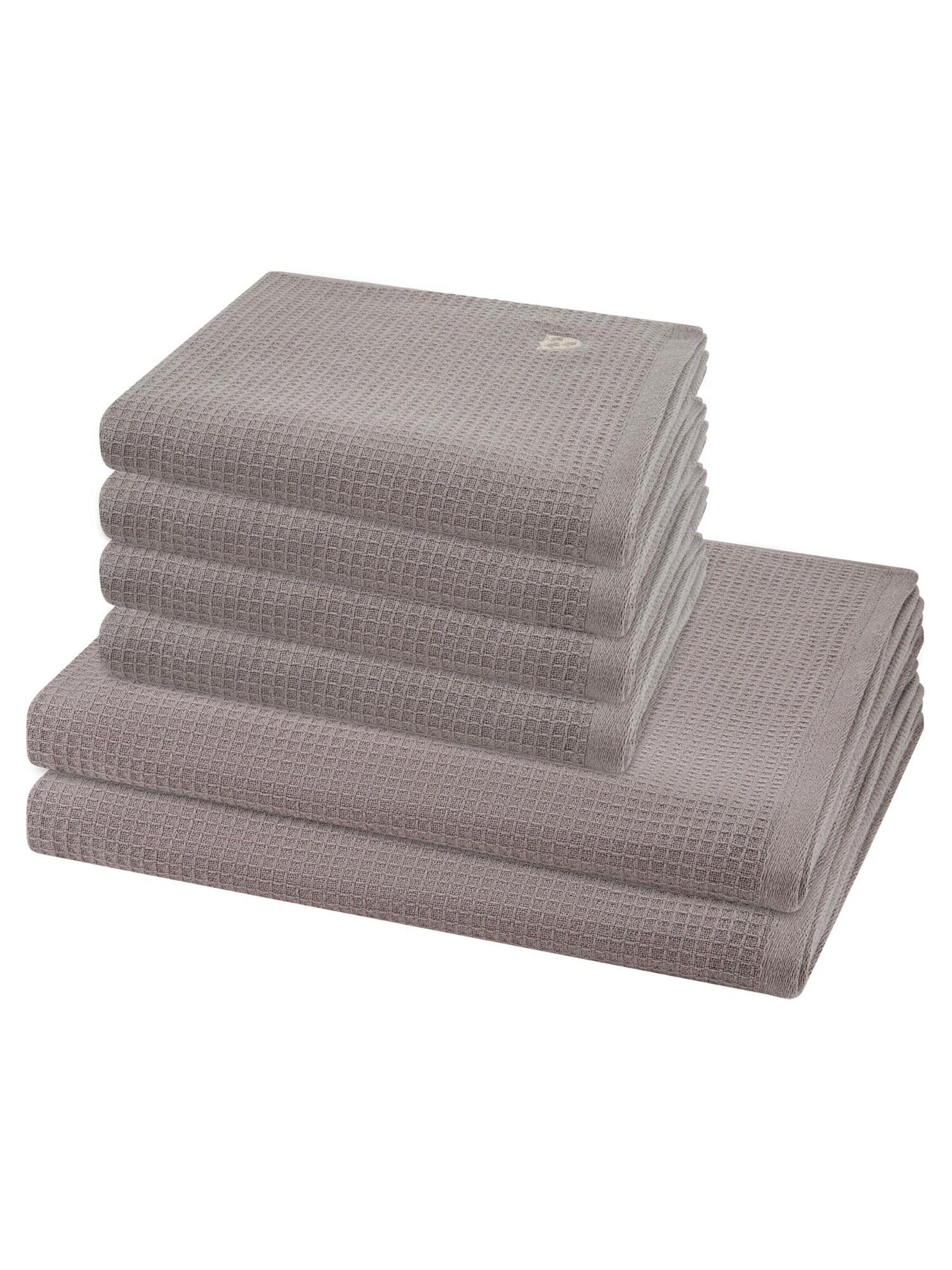 ROSS Towel 'Pique' in Brown: front