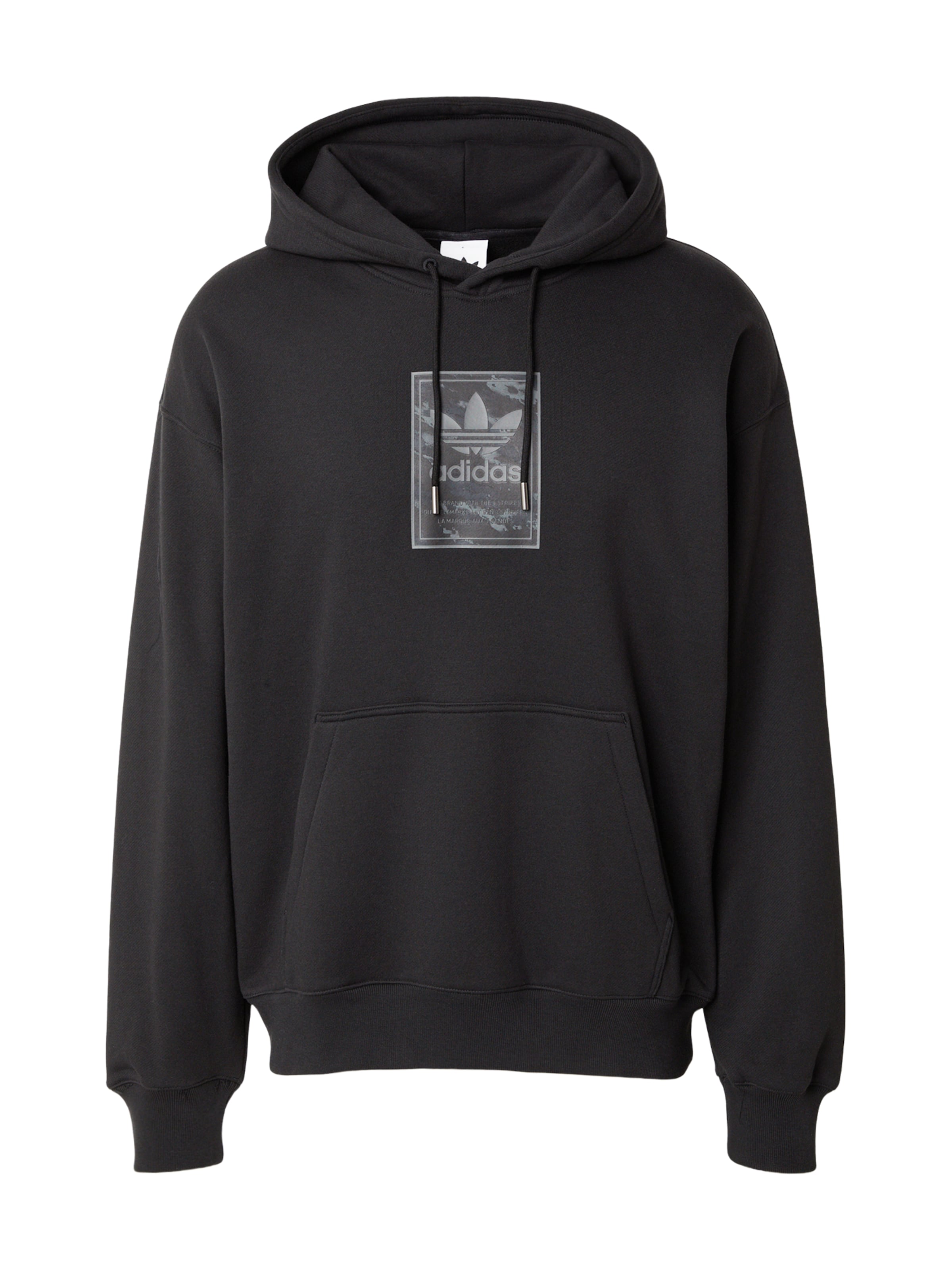 ADIDAS ORIGINALS Суичър в черно: отпред