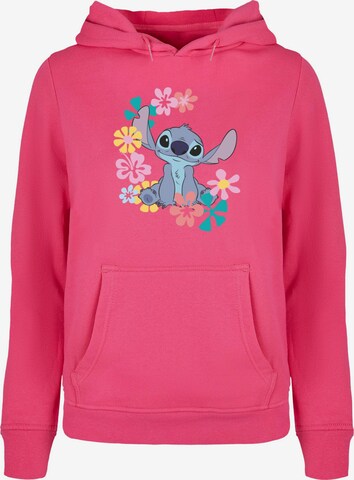ABSOLUTE CULT Sweatshirt 'Lilo and Stitch - Circle' in Pink: front