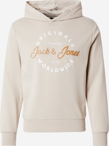 JACK & JONES Sweatshirt 'JWHMILO' i beige: forside