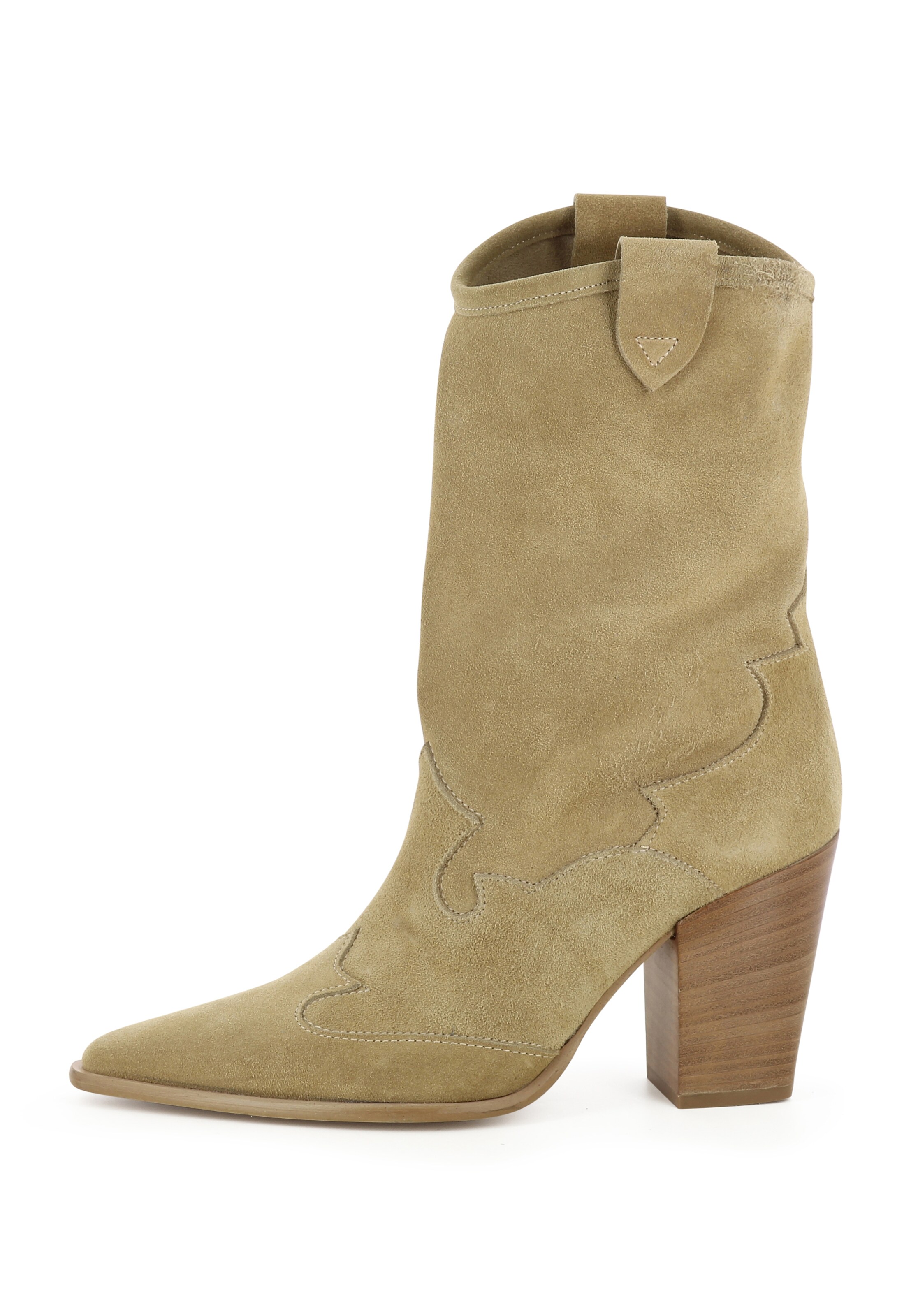 EVITA Cowboy Stiefel 'GAIA' in Beige: Vorderseite