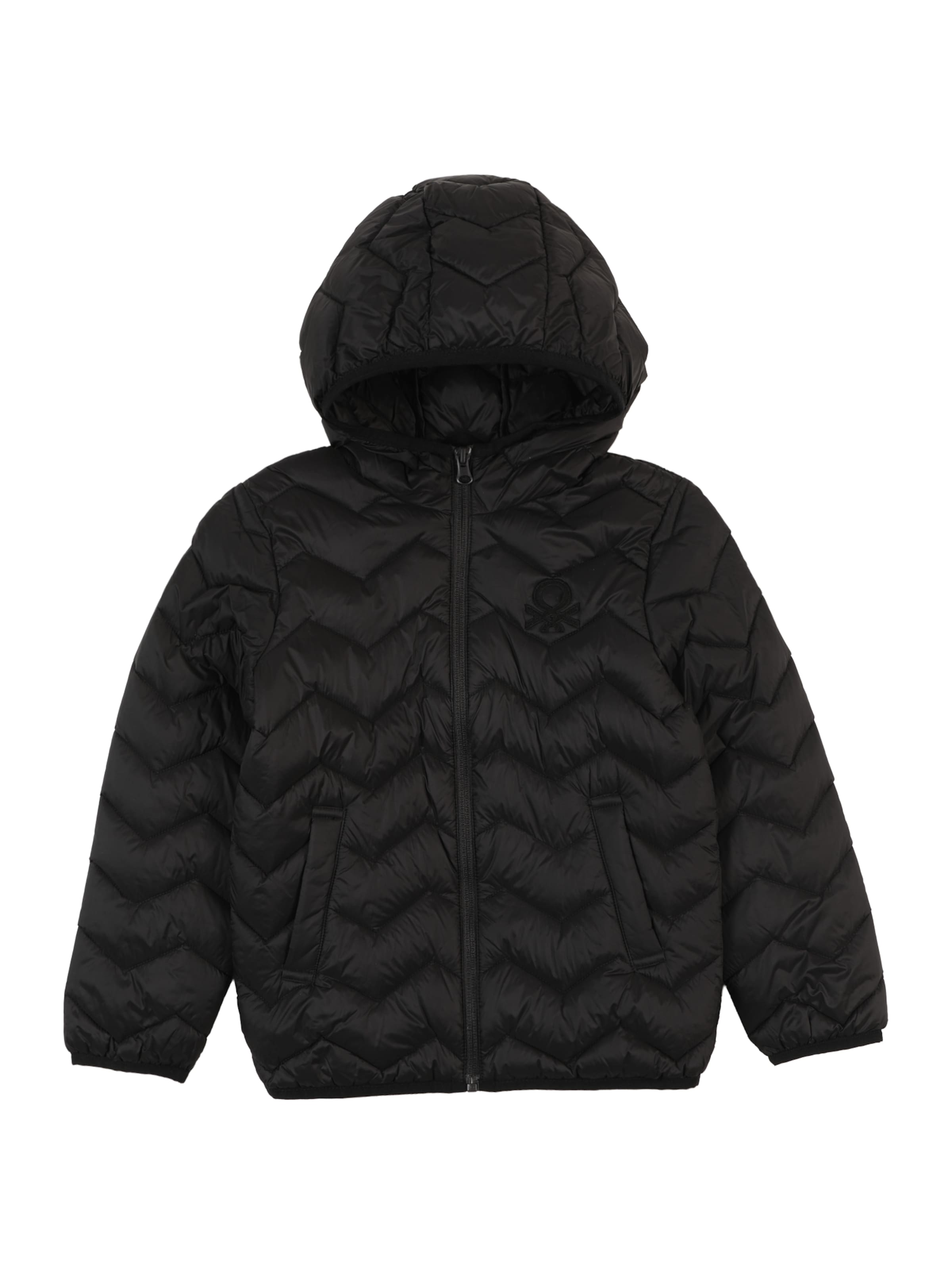 Geacă de primăvară-toamnă de la UNITED COLORS OF BENETTON pe negru: față