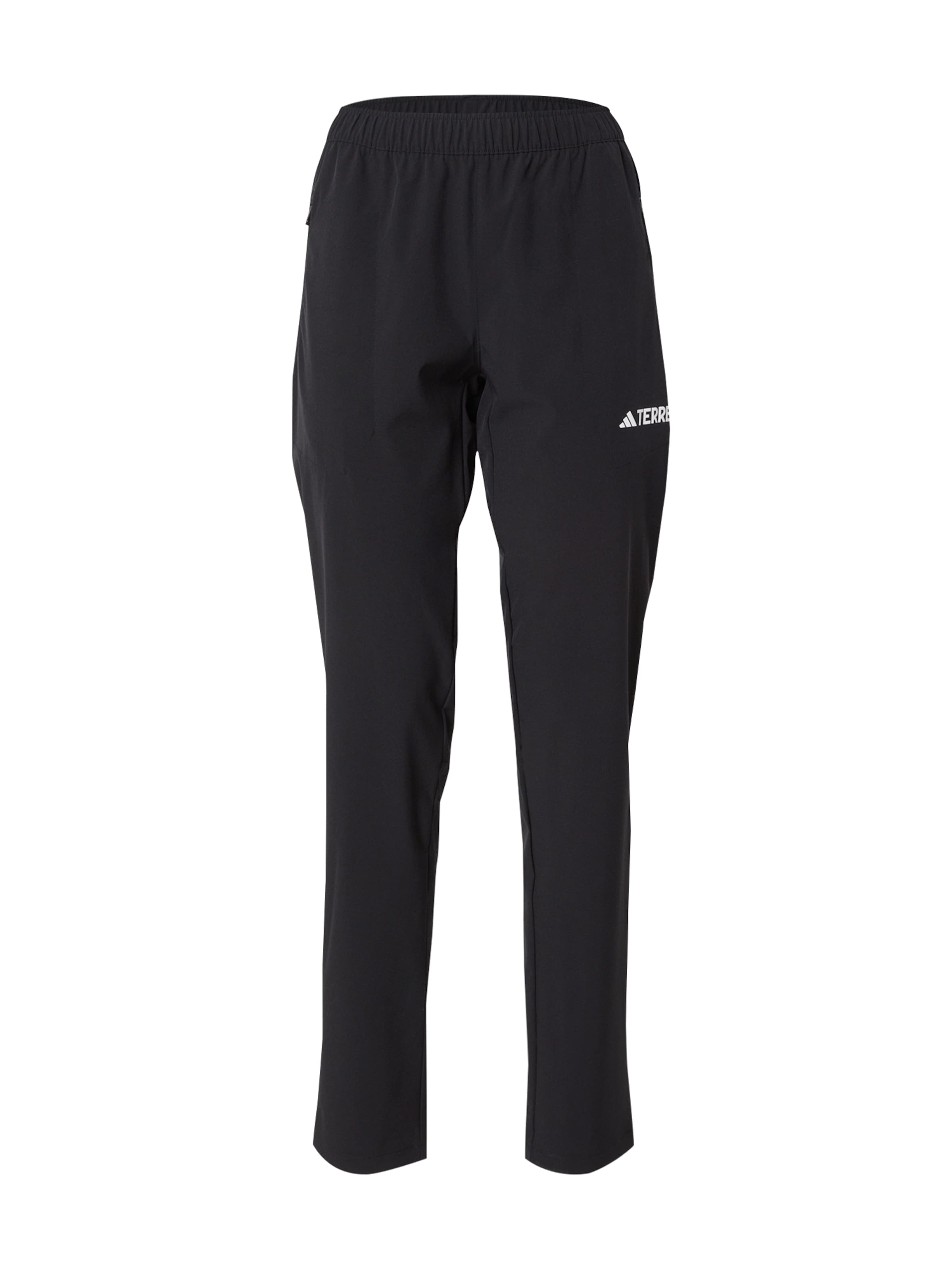 ADIDAS TERREX Úzky strih Outdoorové nohavice &#x27;Essentials&#x27; - Čierna: predná strana