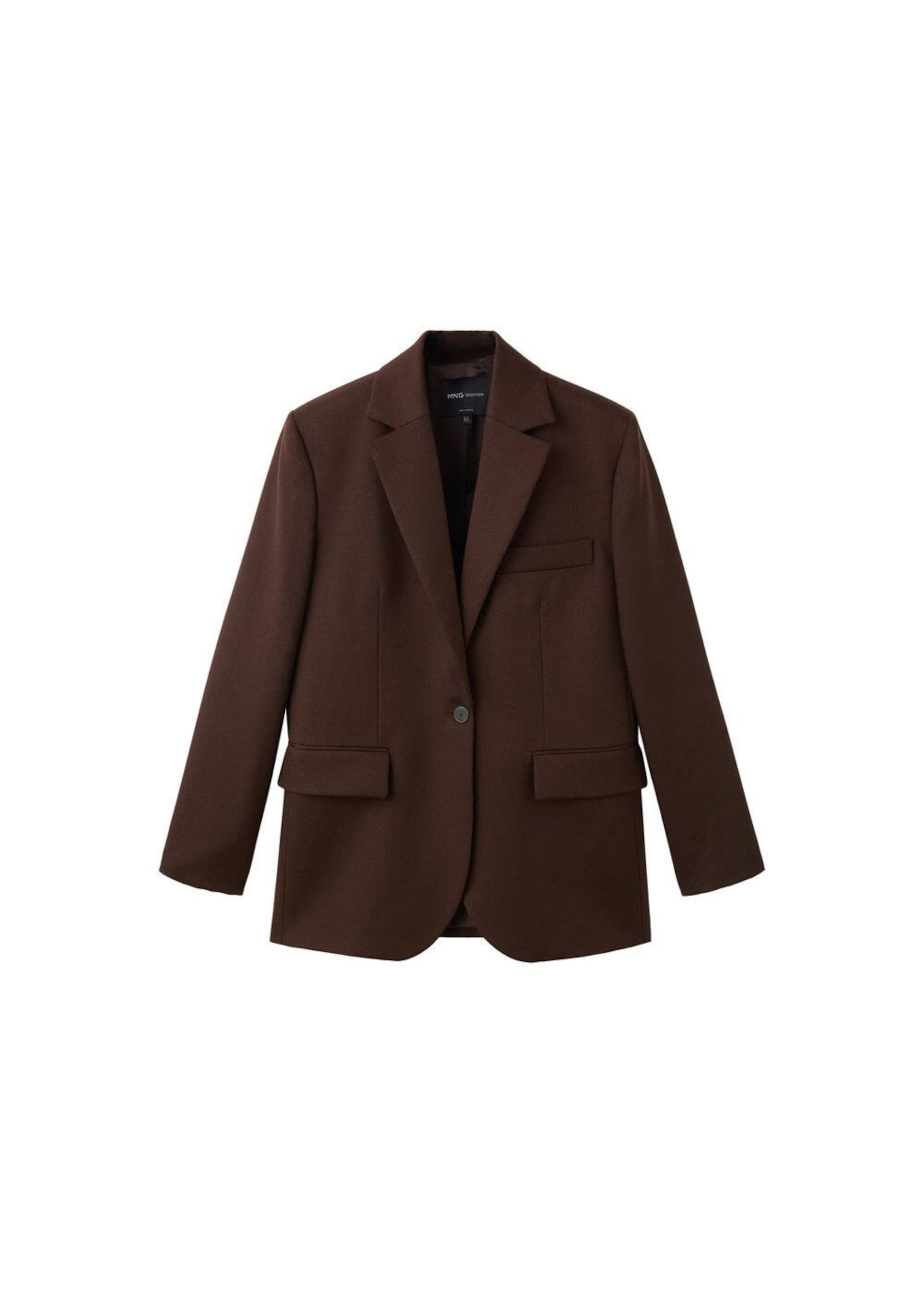MANGO Blazer 'Milan' in Brown: front