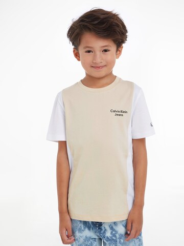 Calvin Klein Jeans Shirt in Beige: voorkant