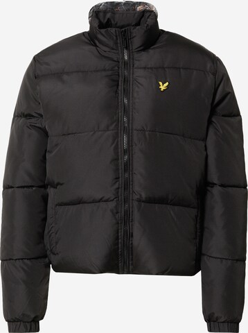 Lyle & Scott Zimní bunda – černá: přední strana