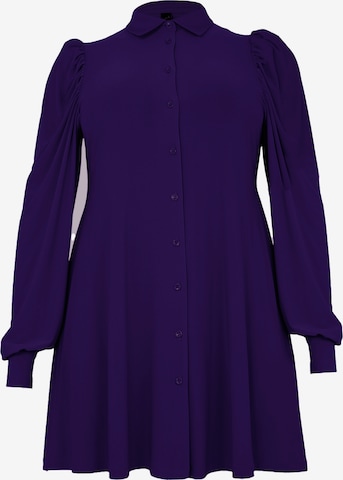 Chemisier YOEK en violet : devant
