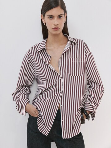 MANGO Blouse 'FONTANA' in Beige: front