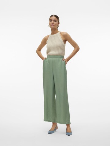 VERO MODA Wide leg Broek 'JOSIE' in Groen