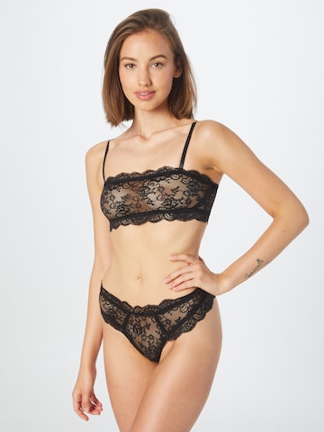 Nasty Gal Bralette Underwear sets in Black: front