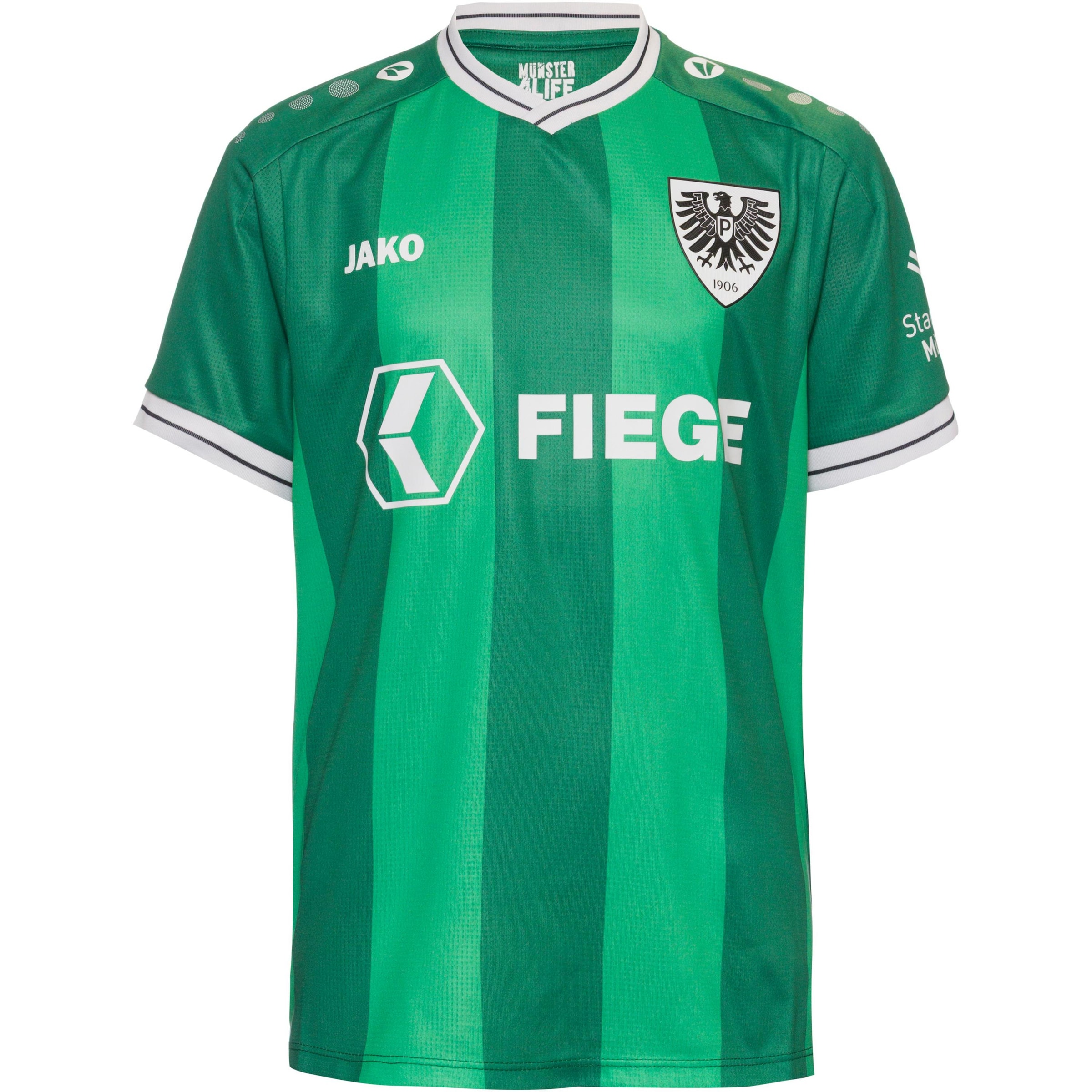 JAKO Jersey 'Preußen Münster Home' in Green / White, Item view