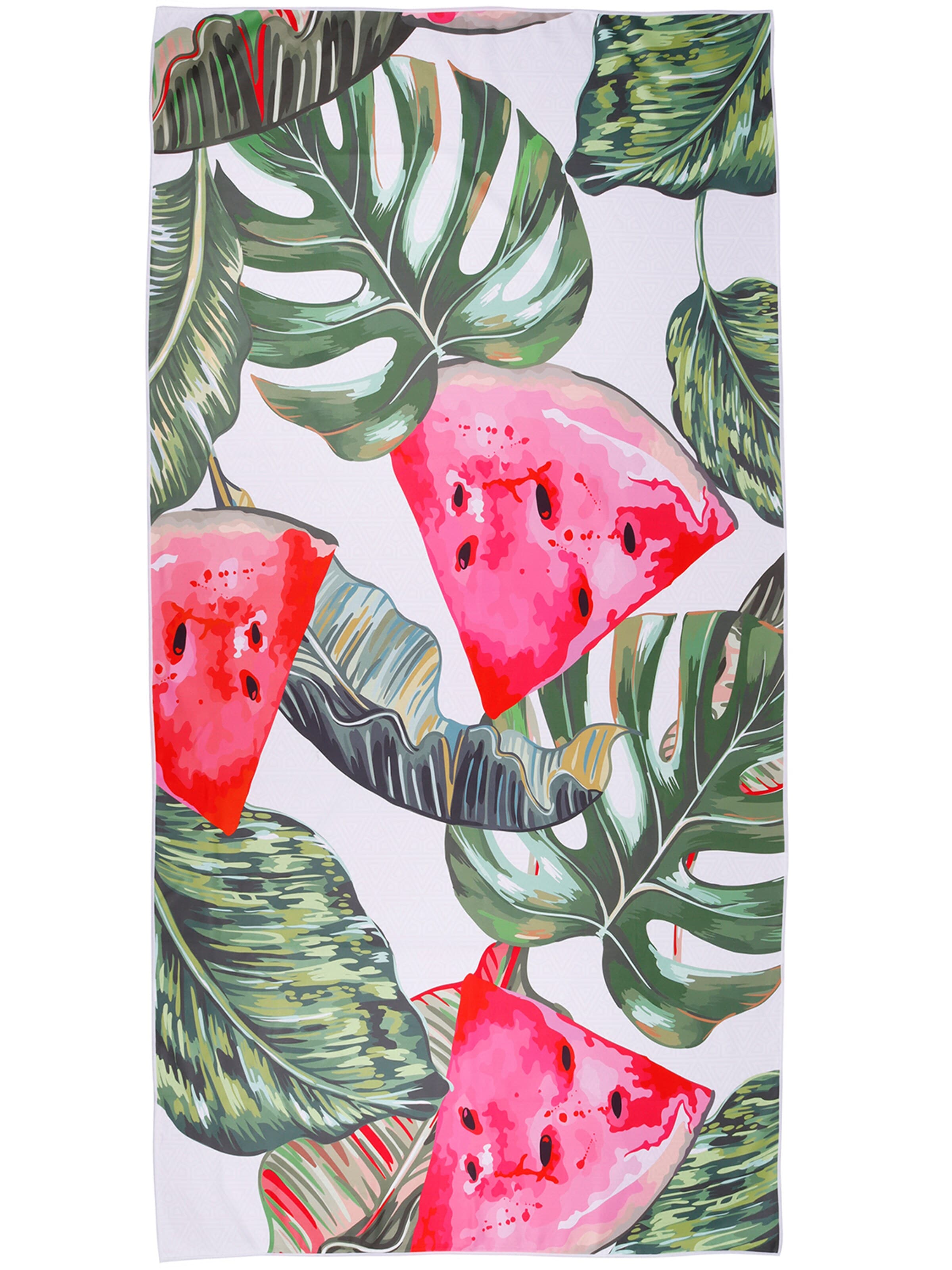 Capelli New York Beach Towel 'Mikrofaser Badetuch - Fresh Melon' in Green: front