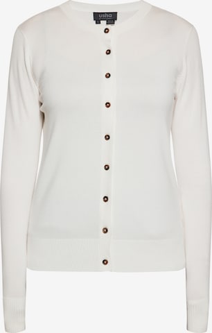 usha BLACK LABELKardigan - bijela boja: prednji dio