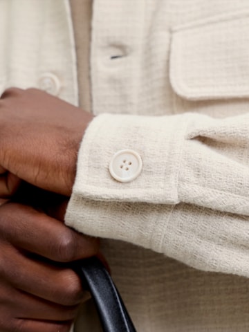 JACK & JONES Regular Fit Hemd 'JJEREGENT' in Beige