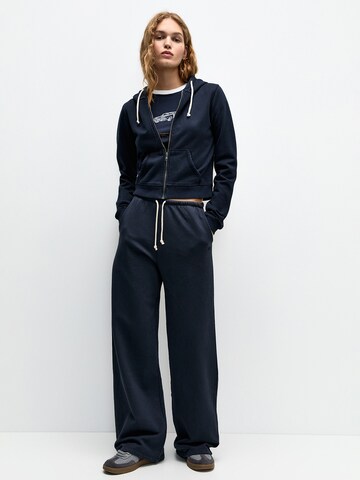 Pull&Bear Sweat jacket in Blue
