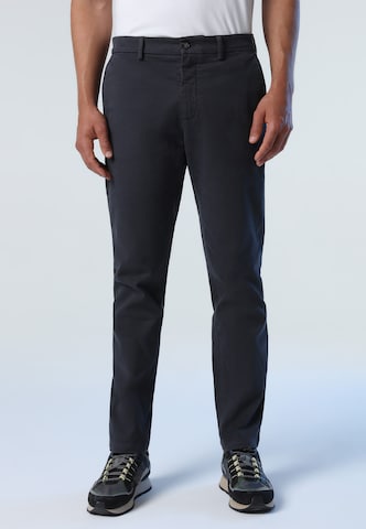 North Sails Slim fit Chino Pants in Grey: front