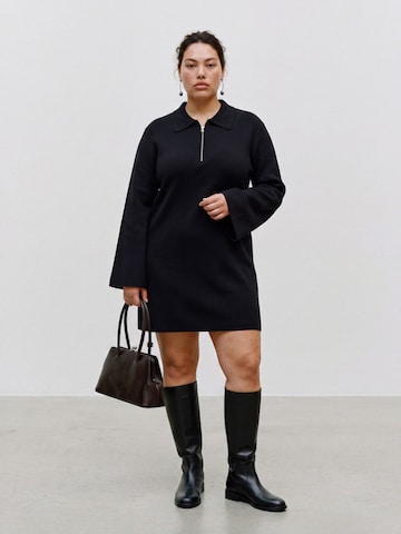Vero Moda Curve Knit dress 'HANNA' in Black: front