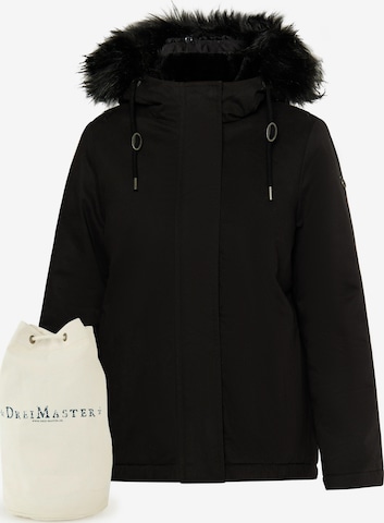 DreiMaster Vintage Winter Jacket in Black: front