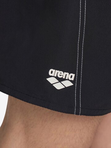 ARENA Swim Trunks 'LOGO BOXER' in Black