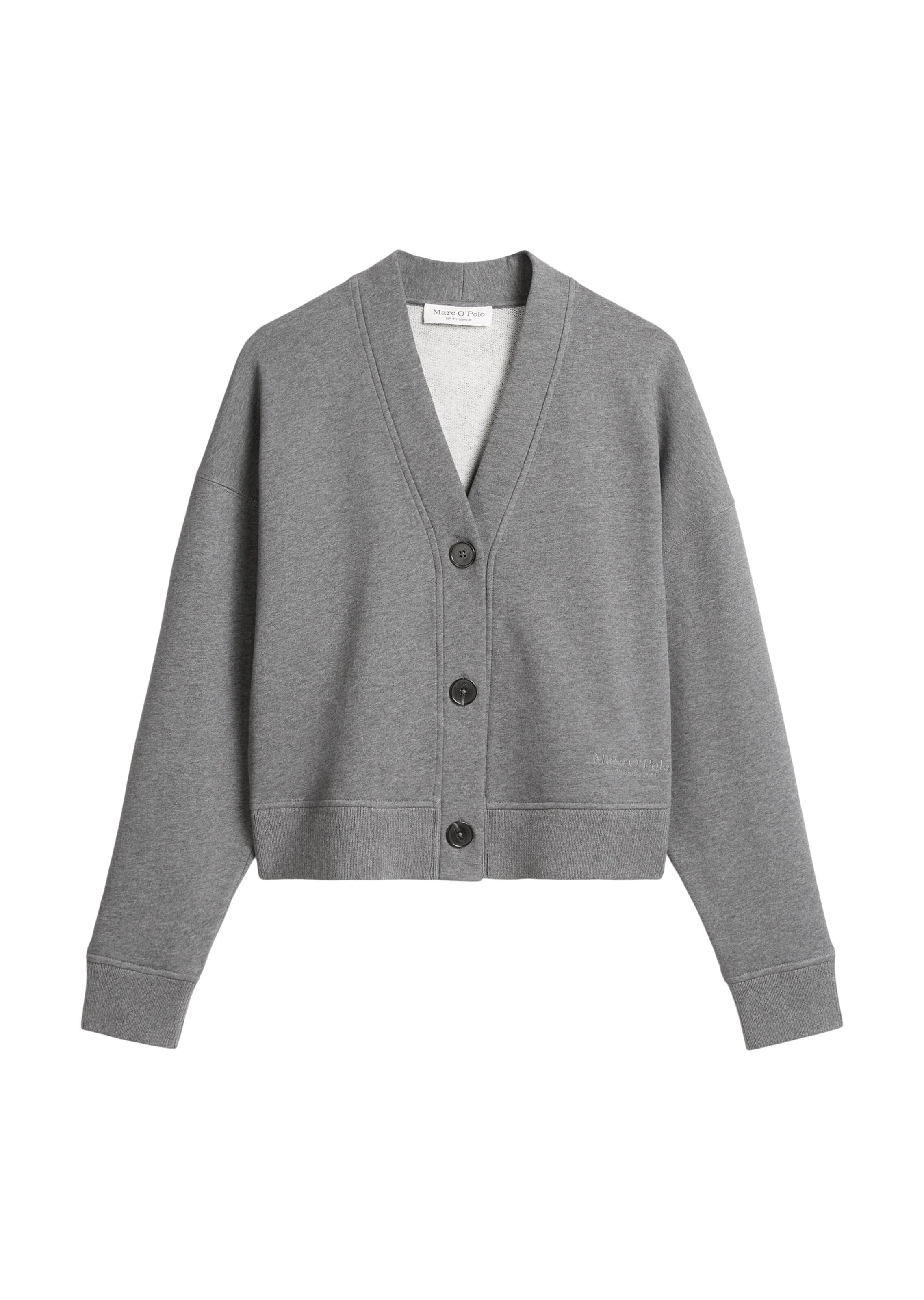 Marc O'Polo Sweatjacke in Grau: Vorderseite