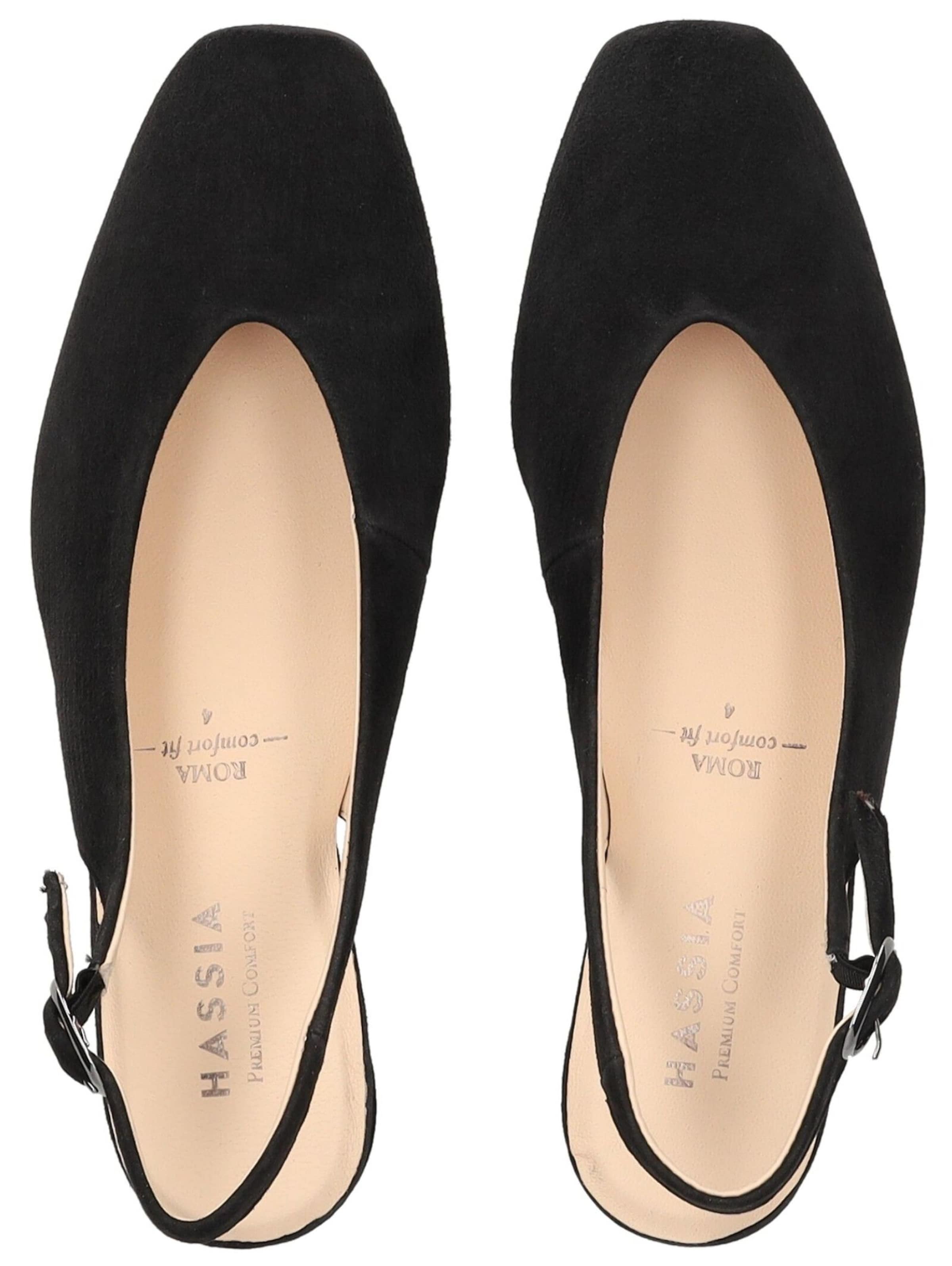 Escarpins à bride arrière 'Roma' HASSIA en noir