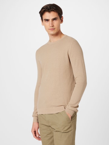 Pull-over JACK & JONES en beige : devant